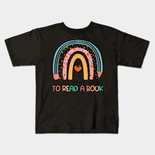 To Read Book  Library Reading Kids T-Shirt